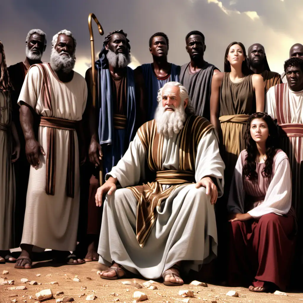 Moses in Biblical Gathering