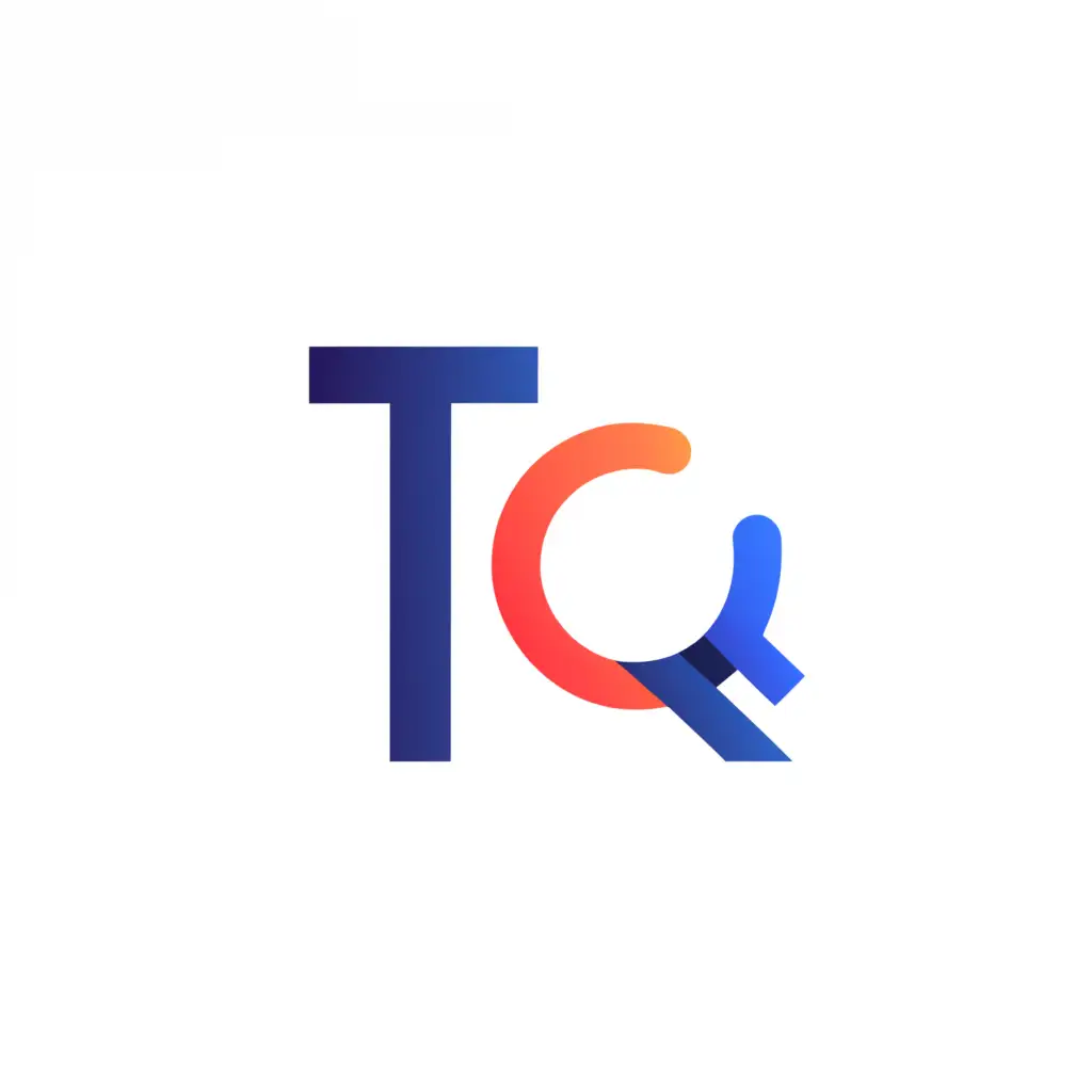 a logo design,with the text "t q", main symbol:t q,Minimalistic,clear background