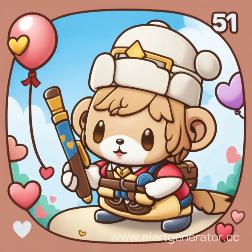 The 512*512 icon for the February 14th themed game. I want this icon to be in a cartoon style