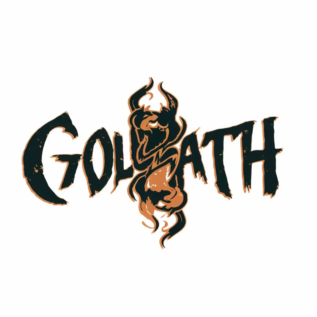 LOGO-Design-For-Goliath-Dark-and-Sinister-with-Demon-Theme