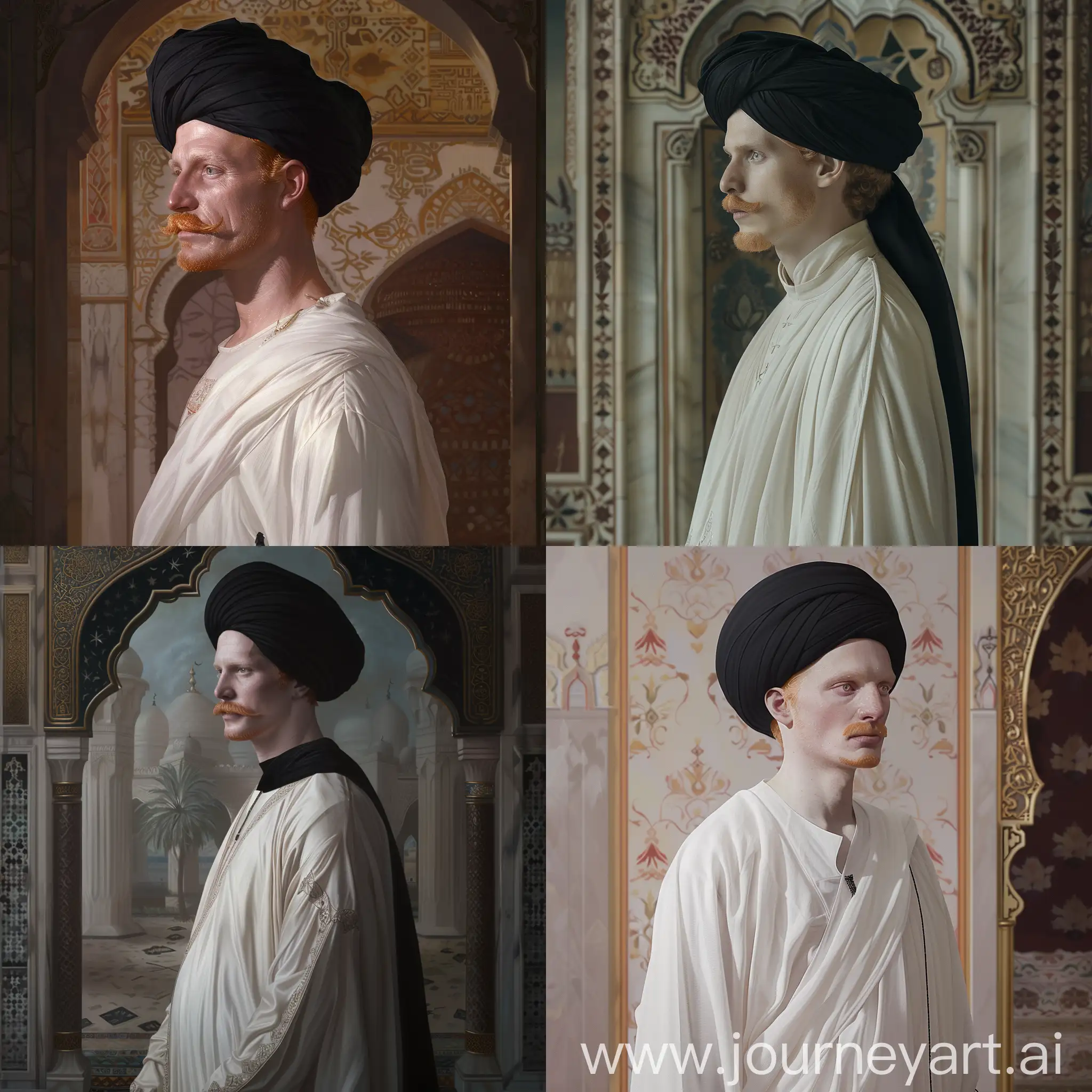 Portrait-of-Shah-Ismail-in-White-Caftan-and-Black-Turban