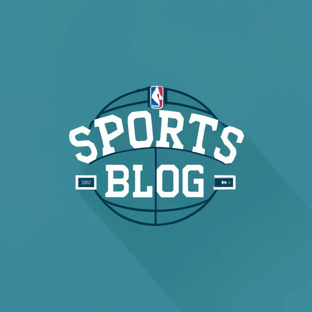 logo, NBA logo, with the text "Sports blog", typography, be used in Sports Fitness industry