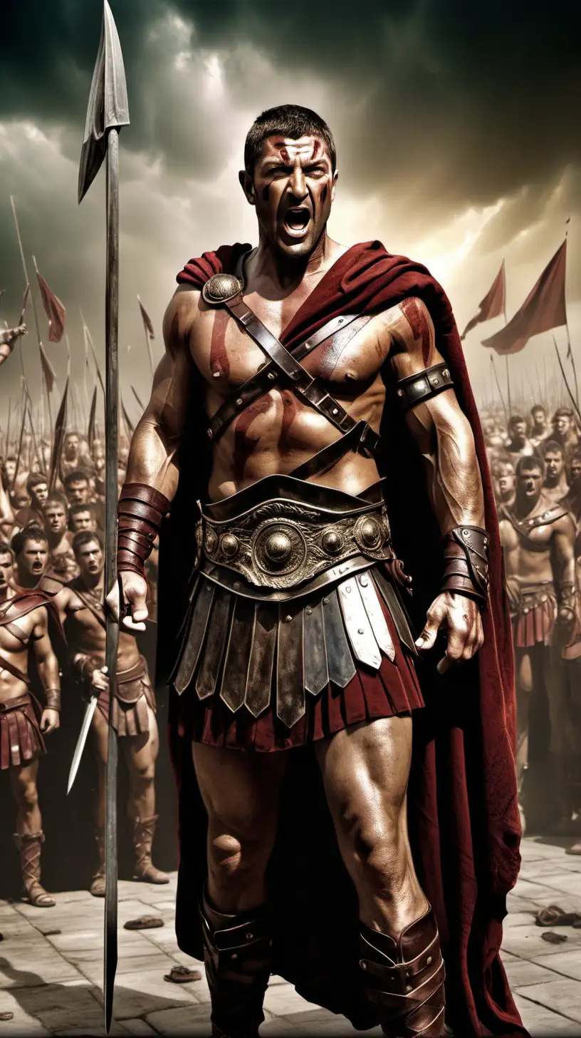 Spartacus Inspiring Rebellion with Powerful Speeches