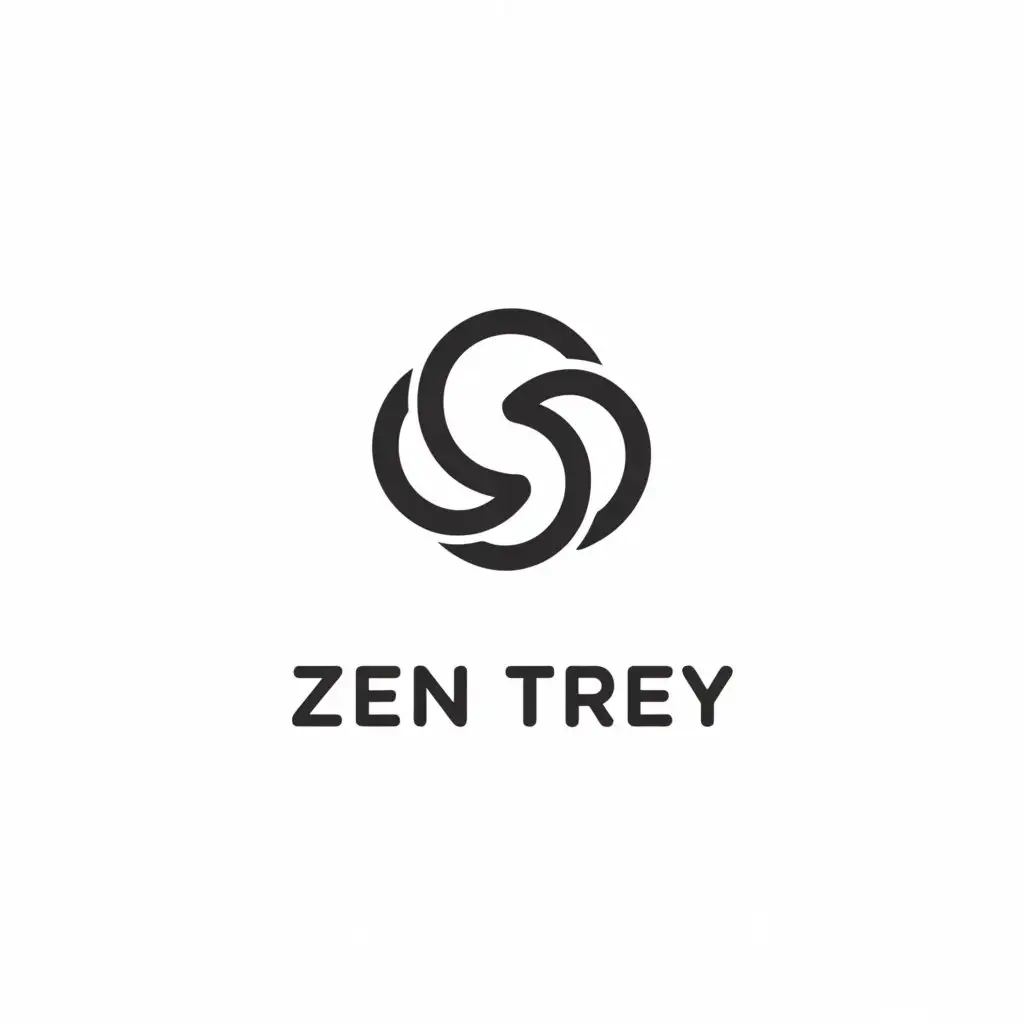 a logo design, with the text 'Zen Trey', main symbol: Zen Trey, black and white, Minimalistic, be used in Retail industry, clear background