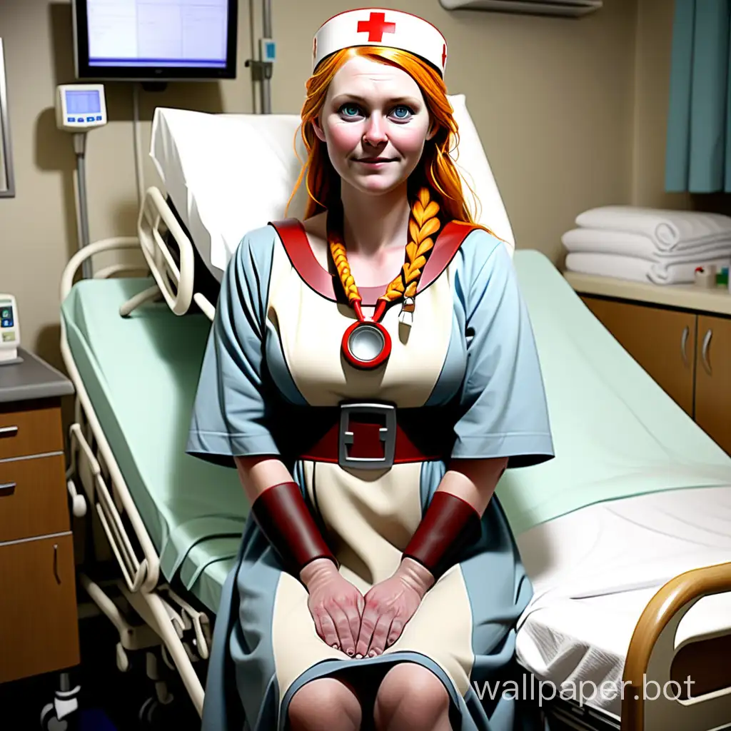 Woman Norse in hospital dress as life saver
