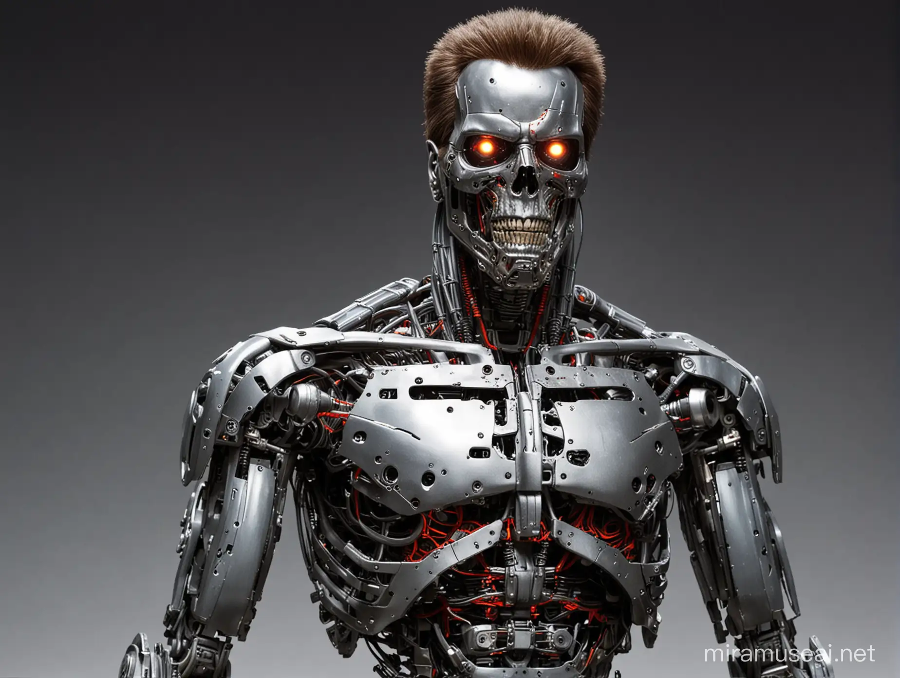 the terminator half man half robot