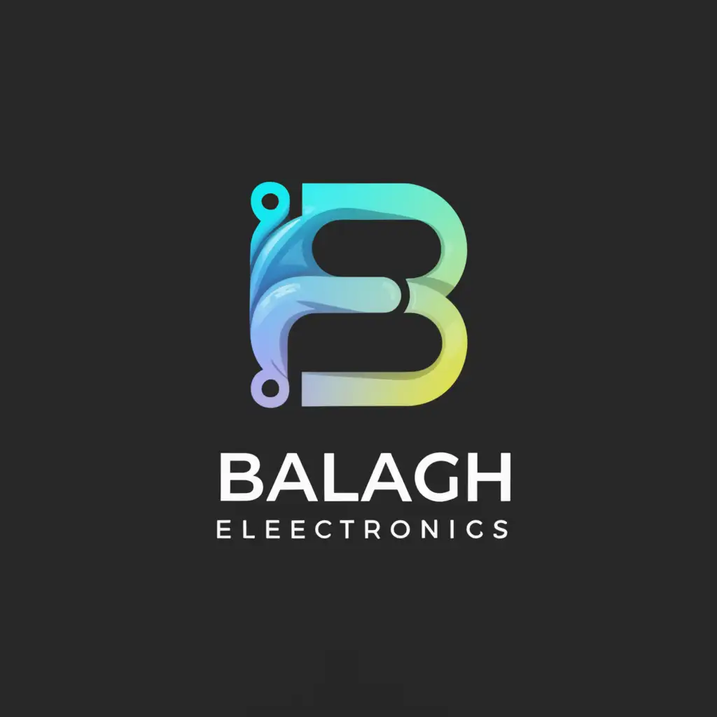a logo design,with the text "Balagh Electronics", main symbol:Balagh,Moderate,clear background