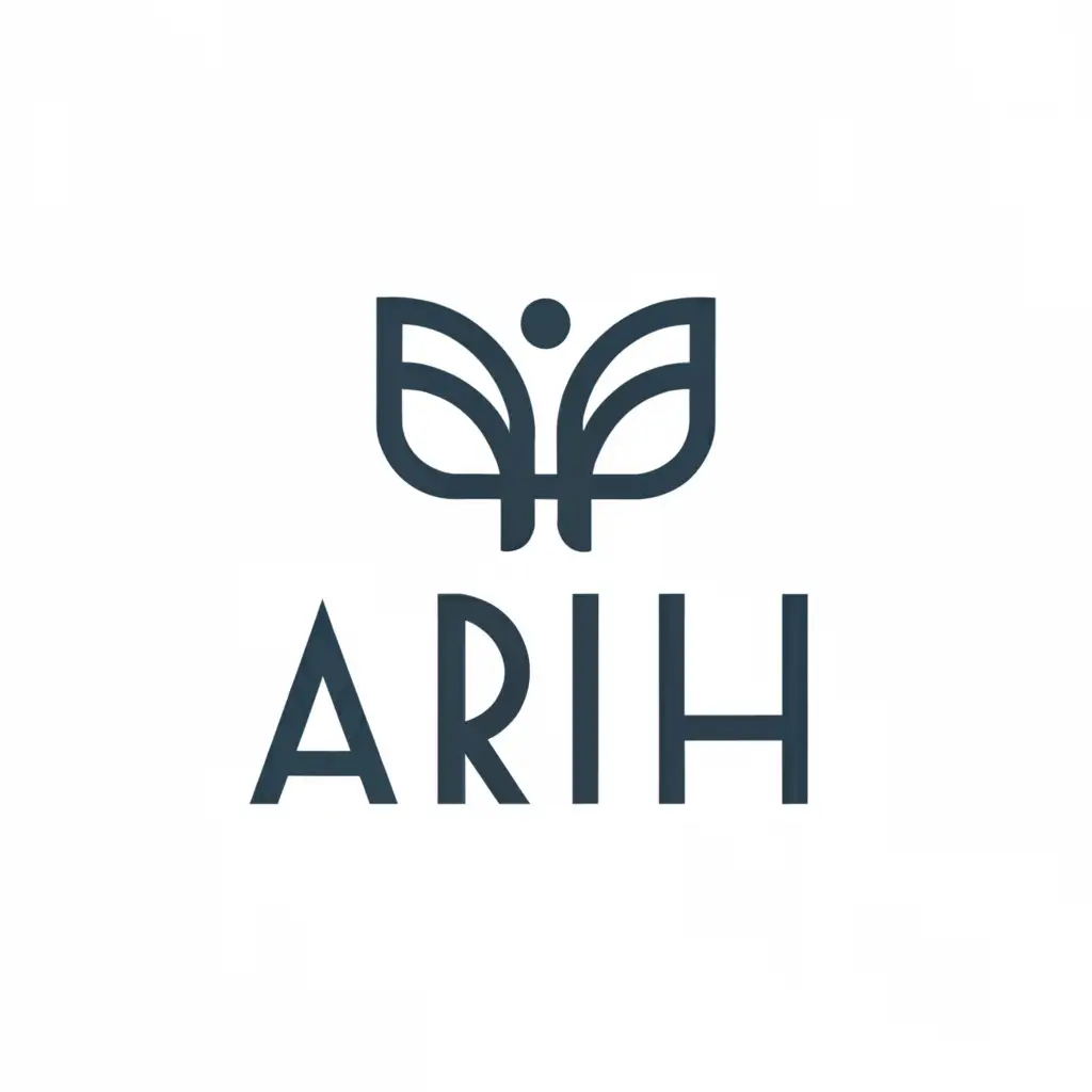 LOGO-Design-For-Arih-Elegant-Butterfly-Symbol-for-Nonprofit-Organization