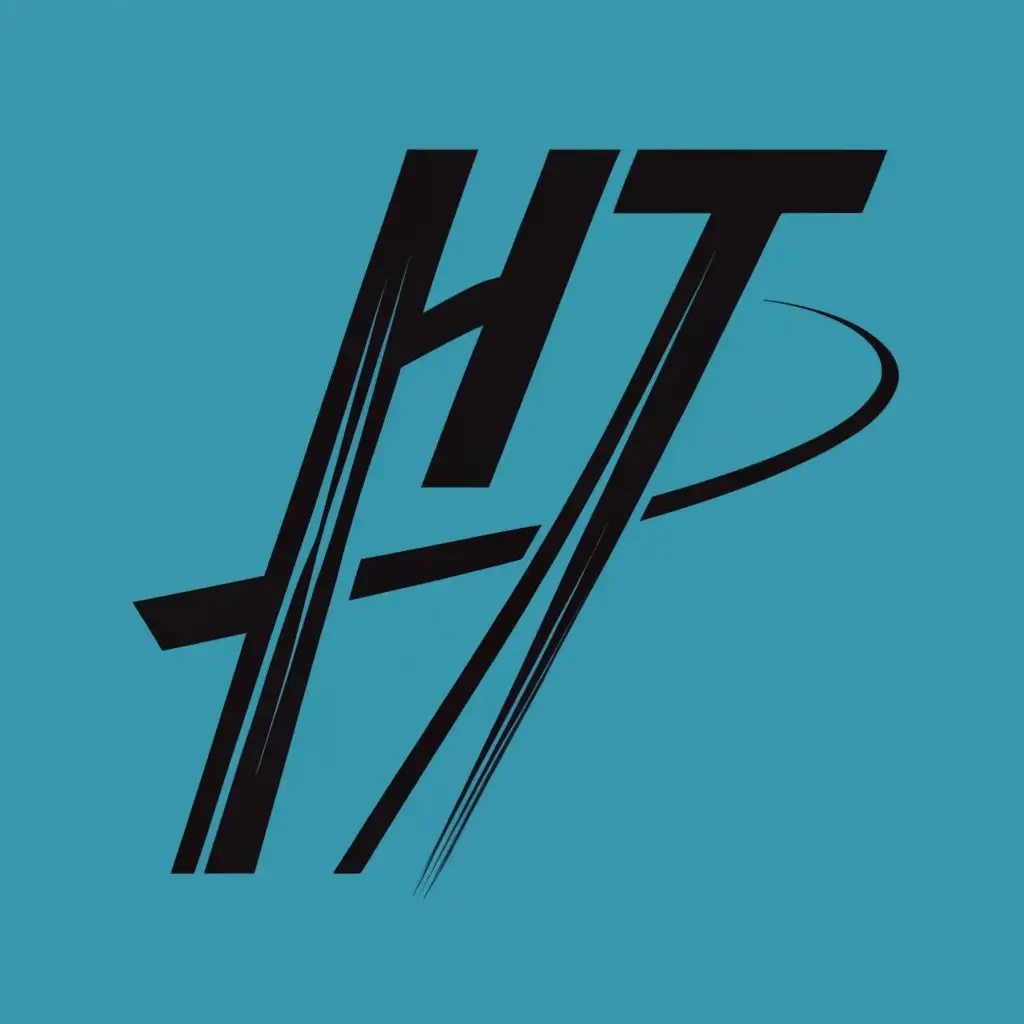 logo, Logo Symbol: logo, word only, blue and black, including "H" and "T" characters, BOLD typography, Scratches icon to replace word "HT" be used for company logo, meaning grow prosperously, with the text "HT28", typography