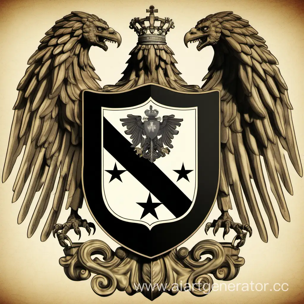 Fascist Dynastys Majestic Coat of Arms | AI Art Generator