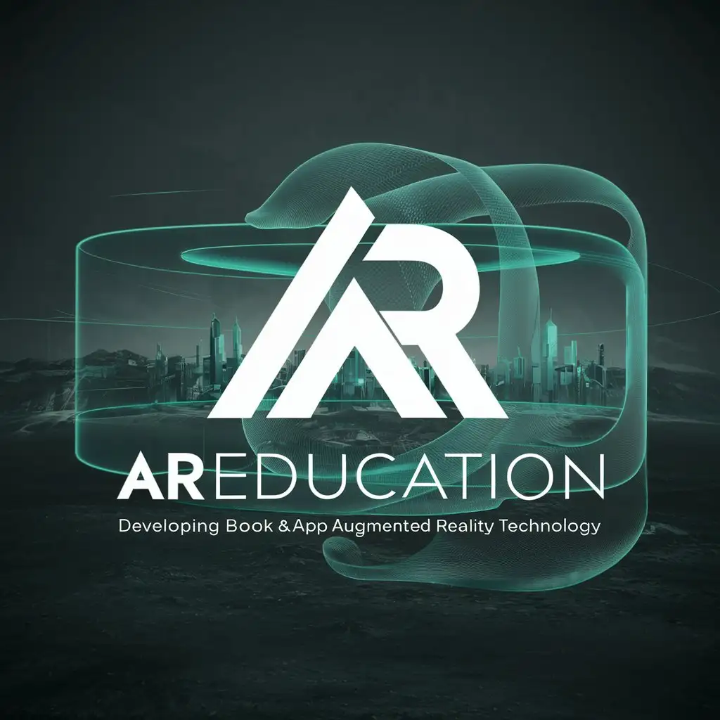 Логотип стартап проекта «AReducation» - проект по разработке книги и приложения с использованием технологии дополненной реальности