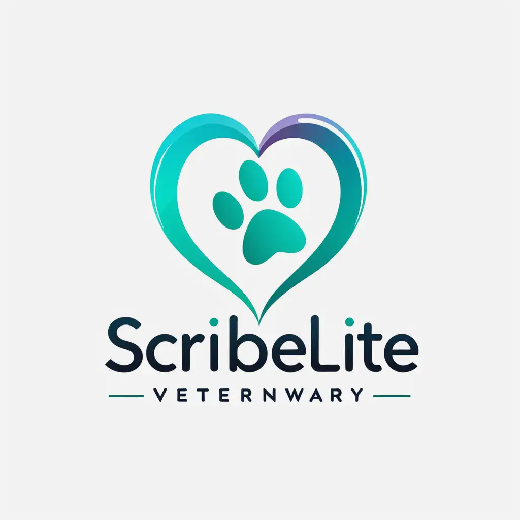 Minimalistic Logo Design for Scribelite Veterinary Software