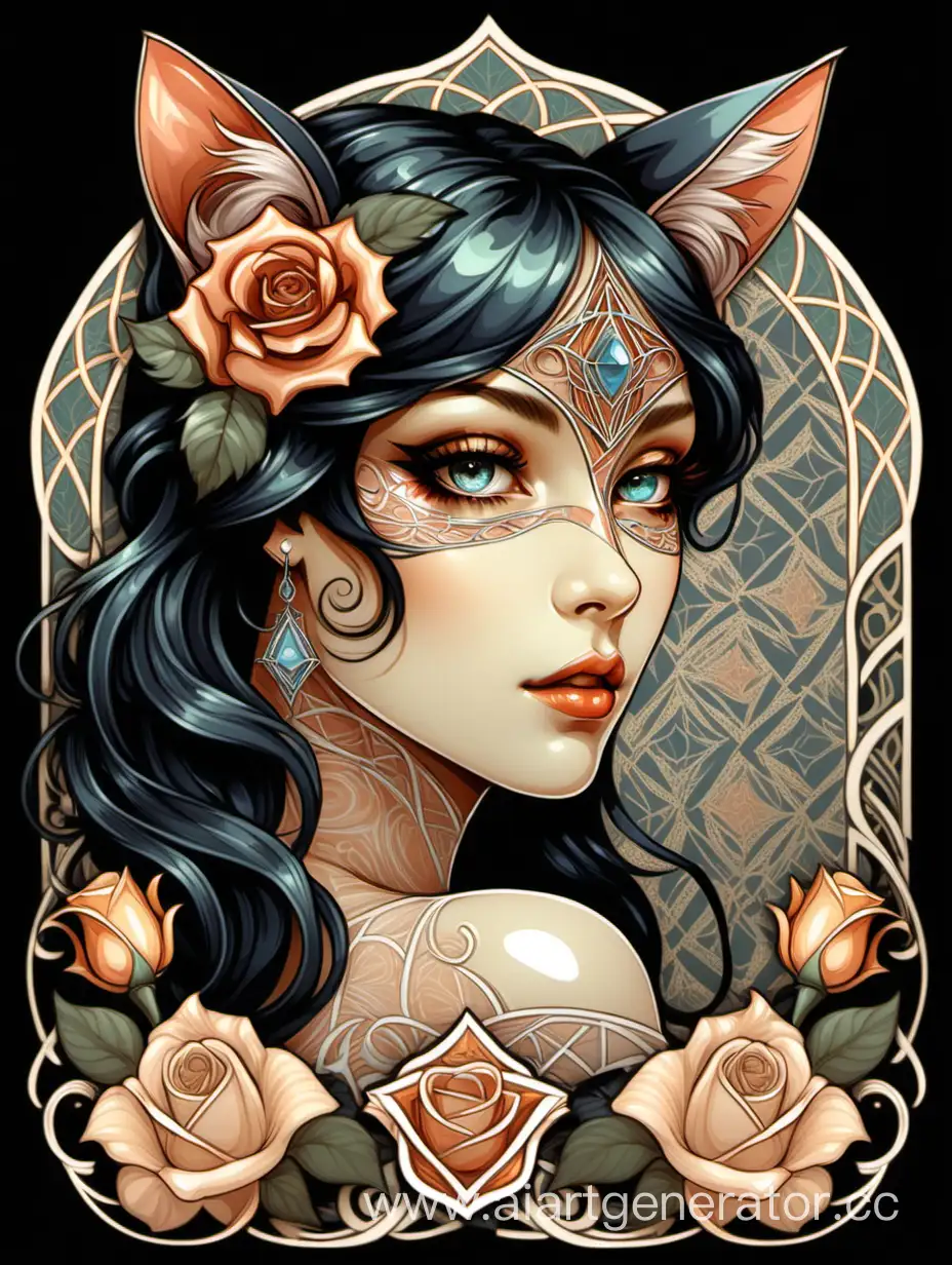 DarkHaired-Woman-in-Cat-Costume-Modern-Secession-Profile