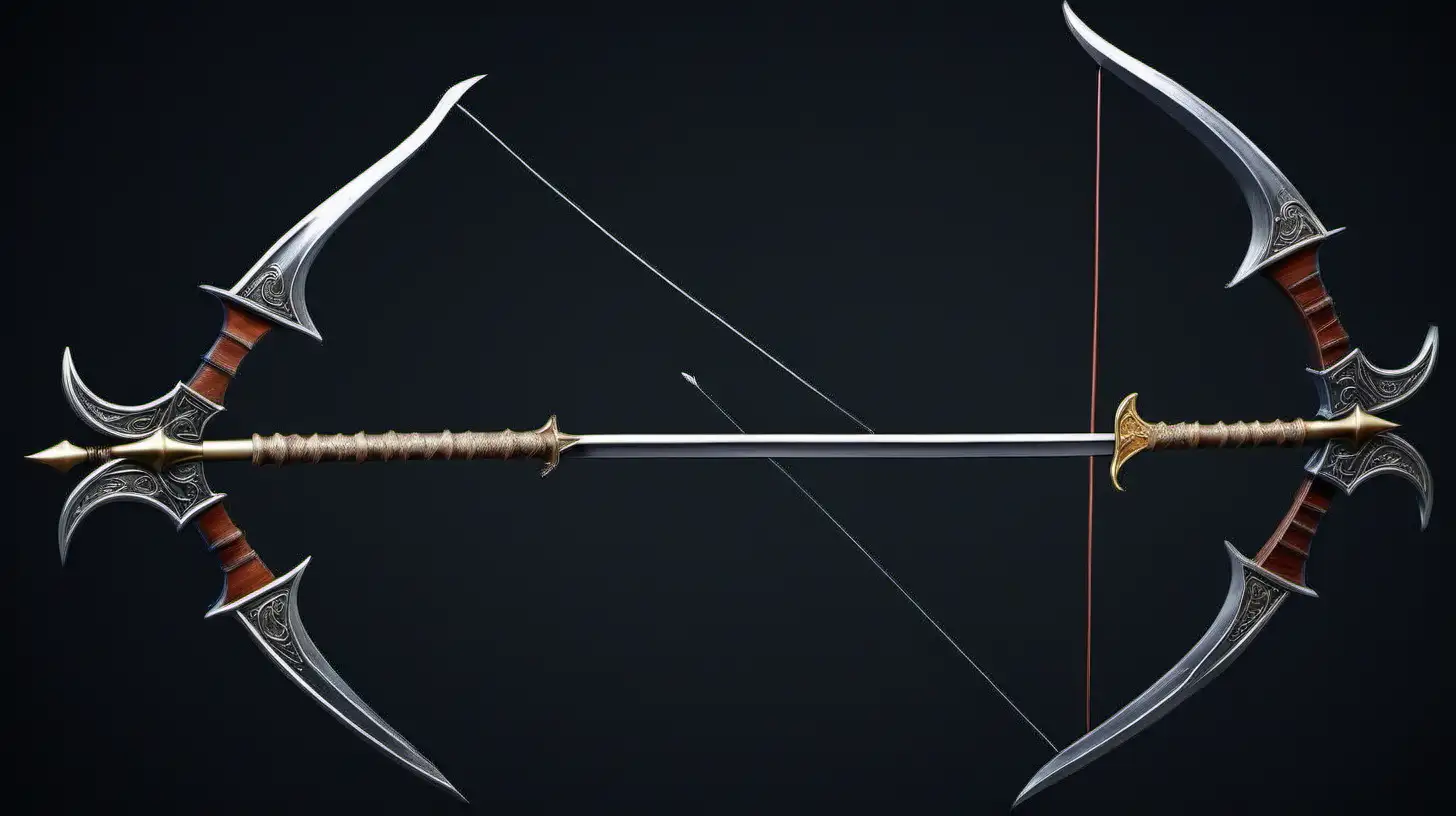 реалистичный  рыцарский лук для стрельбы  без стрелы