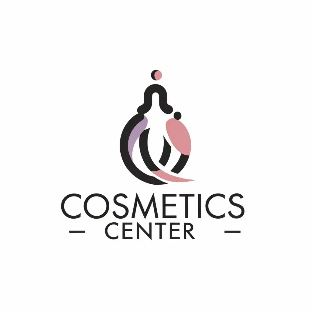 a logo design,with the text "Cosmetics Center", main symbol:Perfume,Minimalistic,be used in Beauty Spa industry,clear background