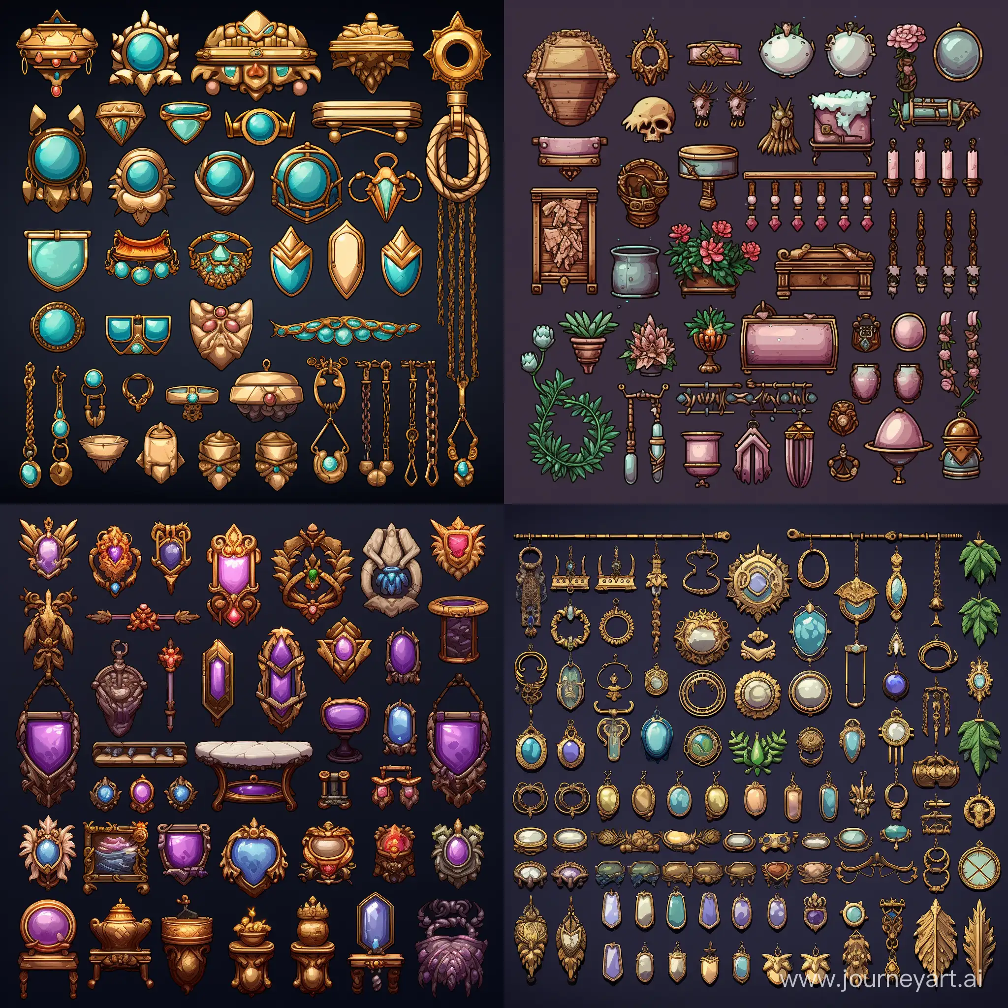 Pixel-Art-Jewelry-Items-Sprite-Sheet-AR-11-Design-Collection