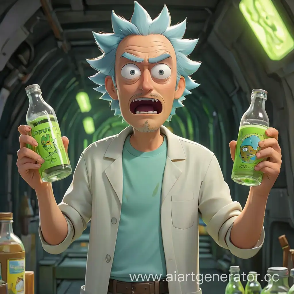 Dynamic-Cartoonish-Rick-and-Morty-with-Bottles