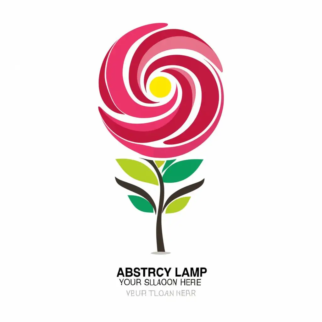 LOGO-Design-For-Luminescent-Design-Technology-Abstract-Lamp-Rose-Pattern-on-White-Background