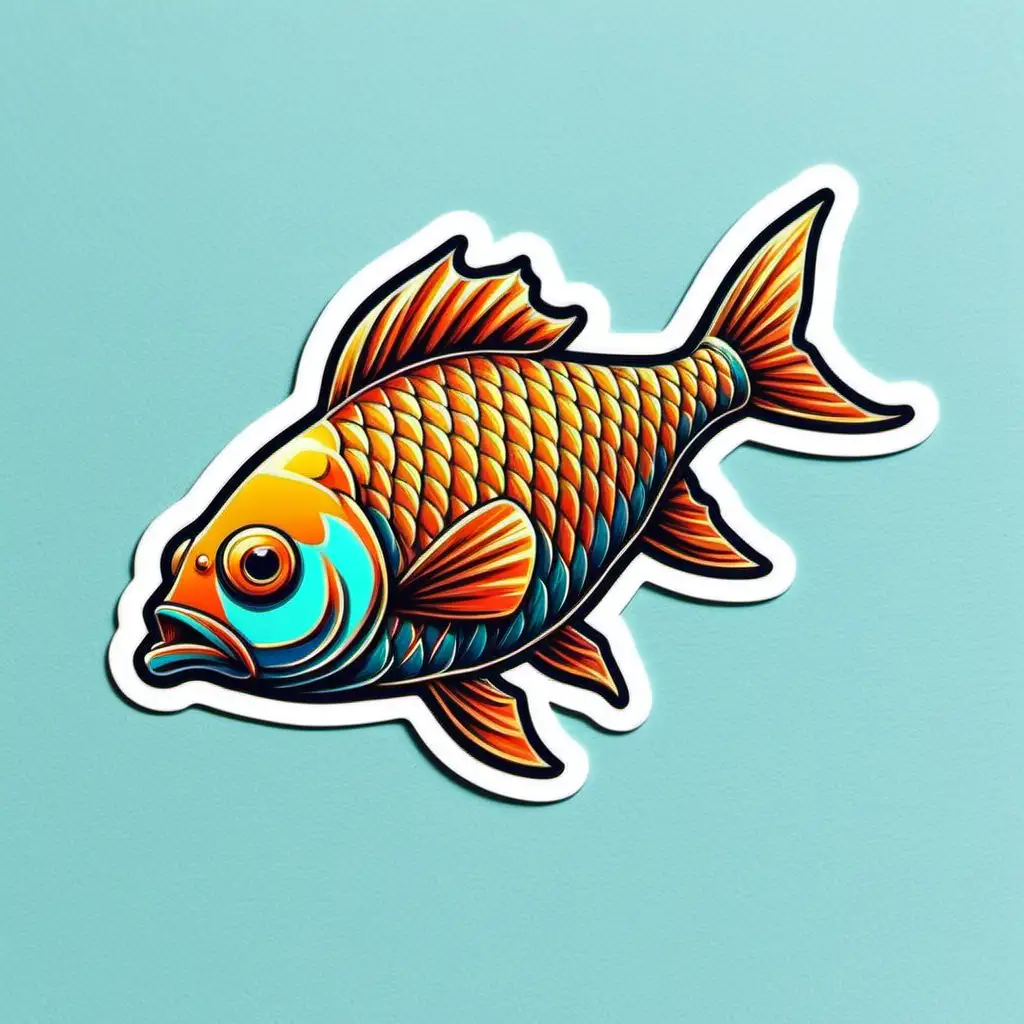 Colorful Tropical Fish Sticker Collection for Marine Enthusiasts
