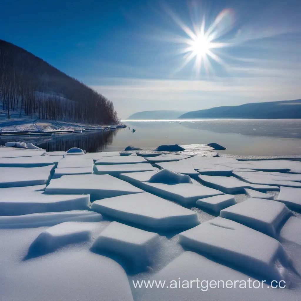 Mesmerizing-Baikal-Lake-Landscape-Crystal-Clear-Waters-and-Majestic-Mountains