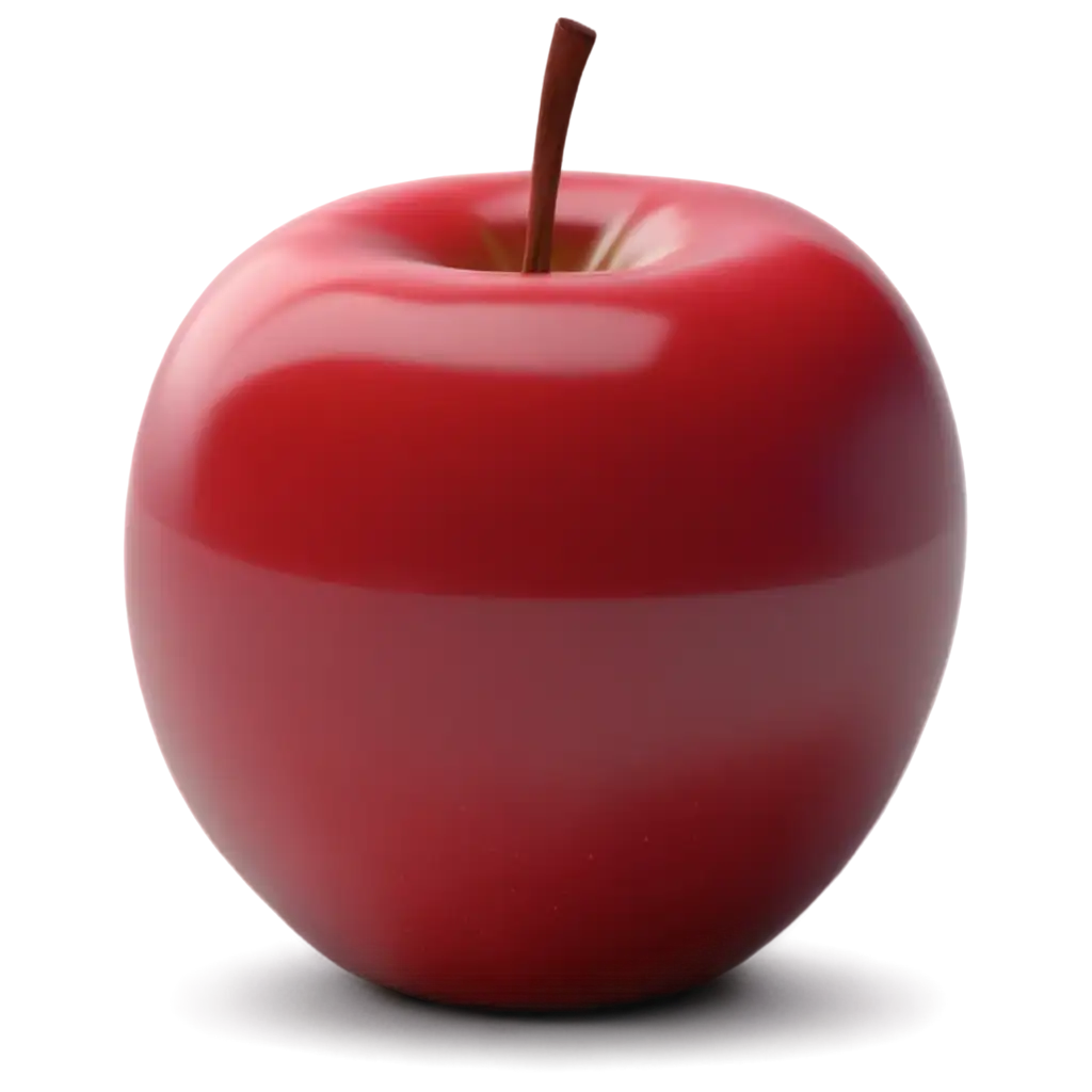 Vivid-3D-Red-Apple-PNG-A-Crisp-Digital-Masterpiece-for-Varied-Applications