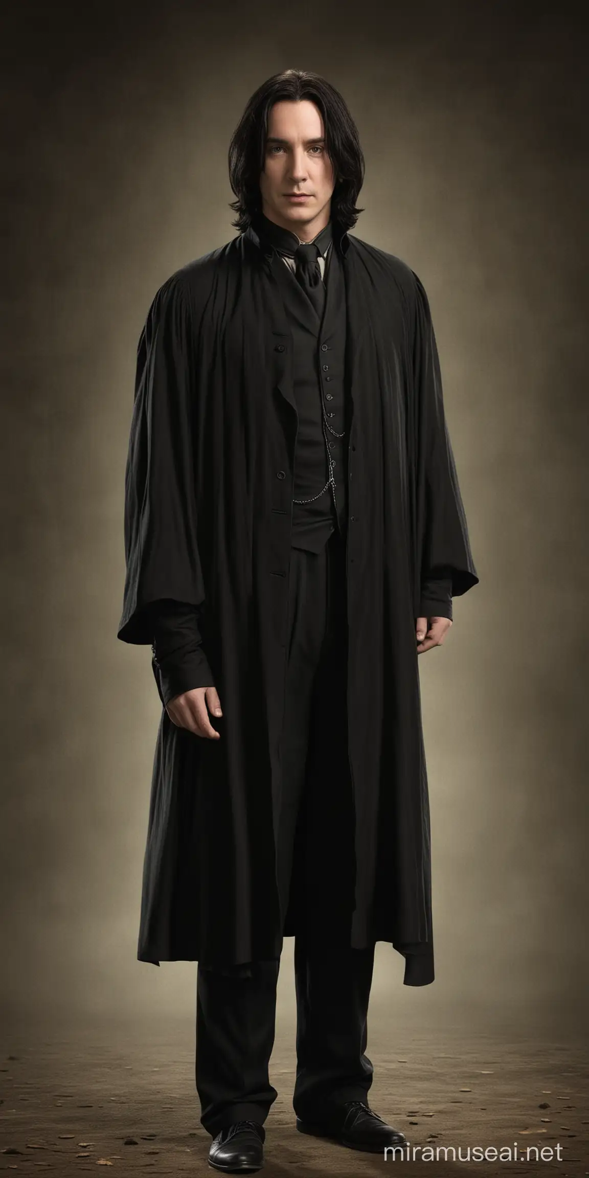 Young Handsome Severus Snape Portrait