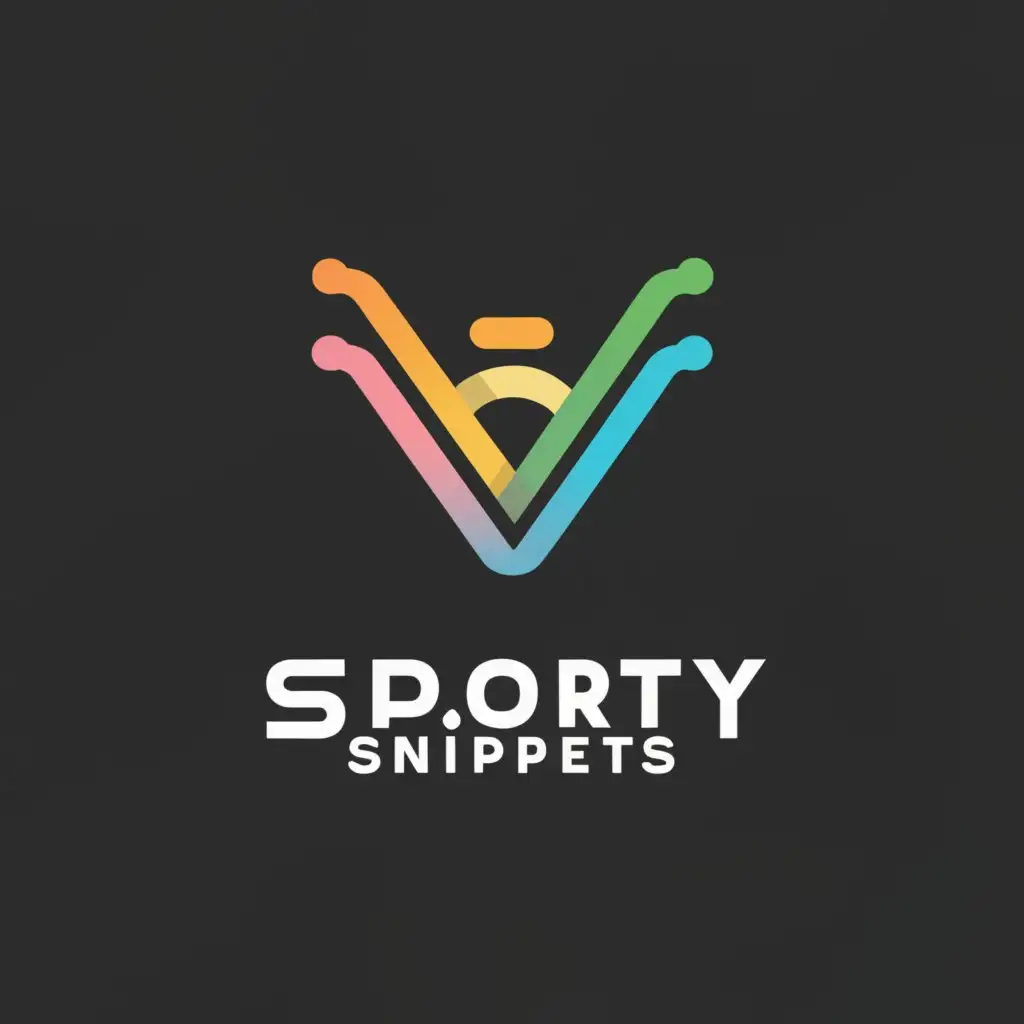 a logo design,with the text "Sporty_Snippets", main symbol:Information Sporty,Moderate,be used in Sports Fitness industry,clear background