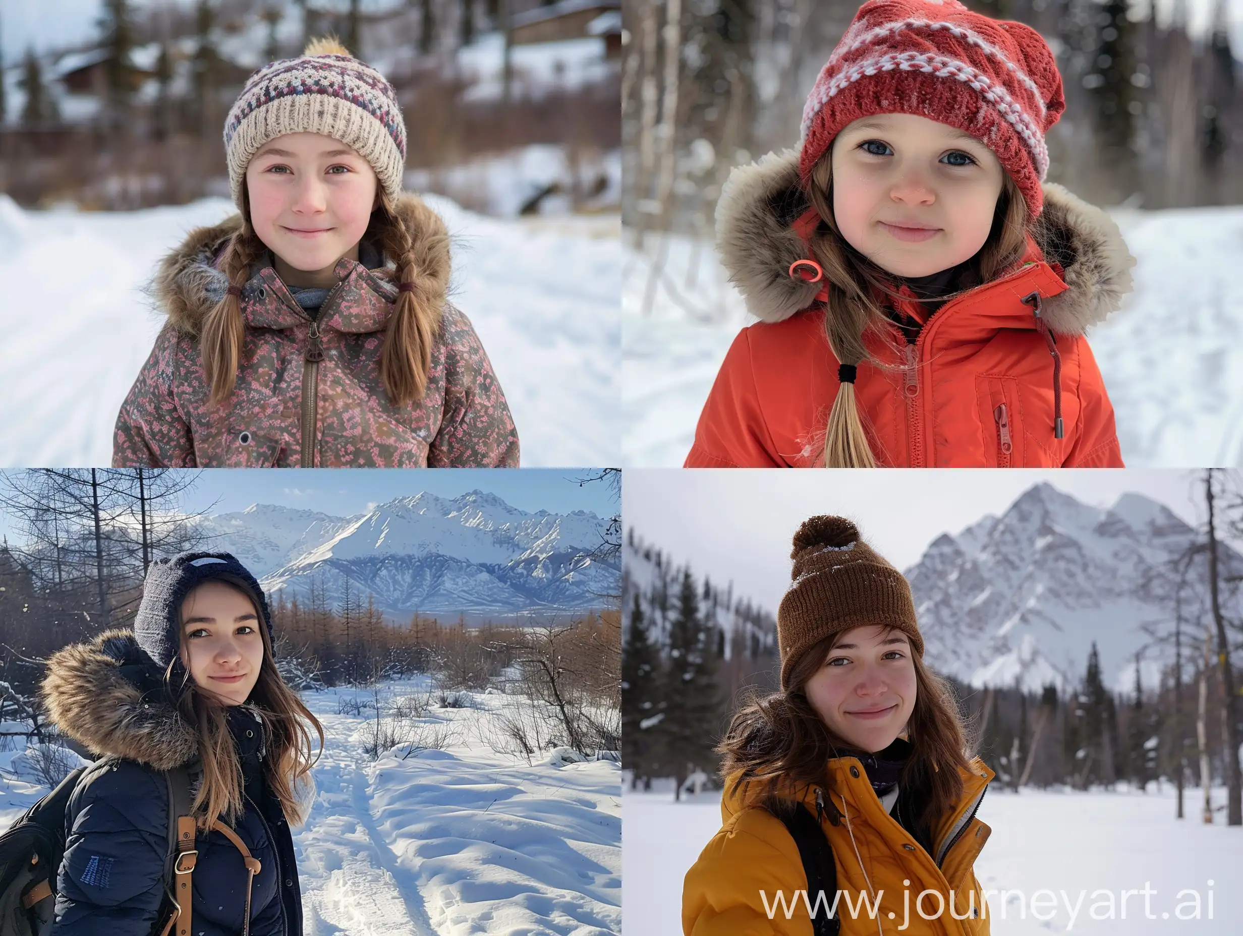 девушка по имени Алена приехала на Алтай в середине февраля
