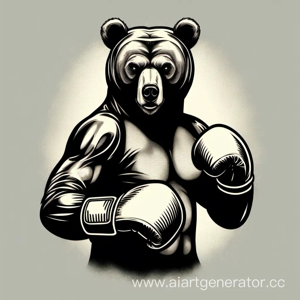 Playful-Bear-Boxer-in-Action-Tshirt-Design