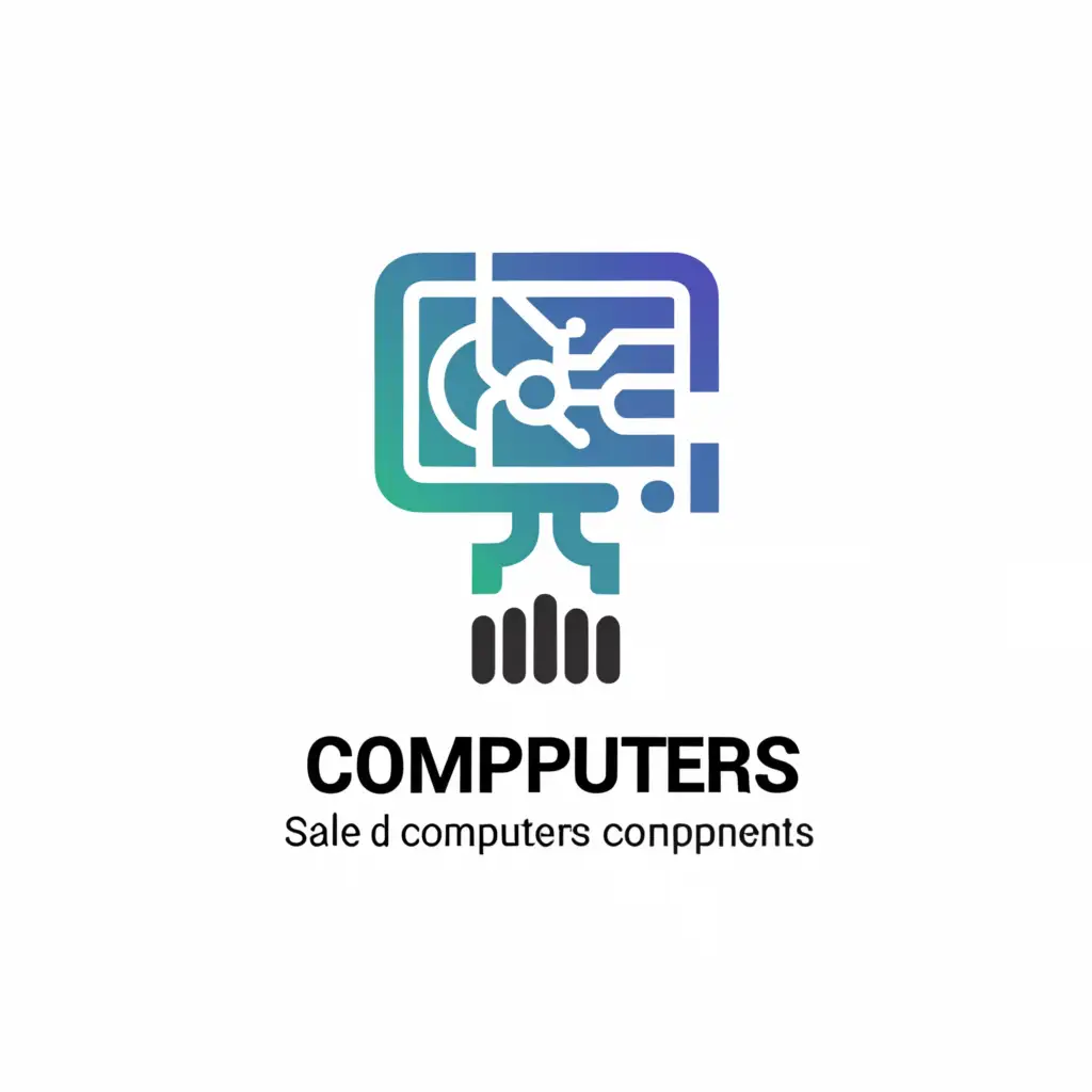 LOGO-Design-For-TechComp-Modern-Computer-Theme-with-Clear-Background