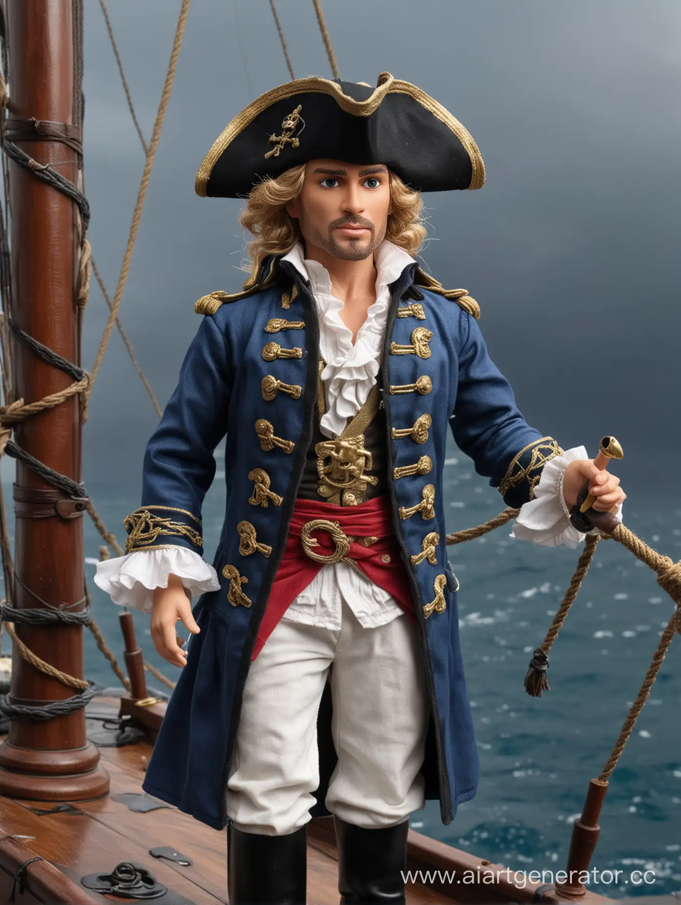 Captain-Norrington-Aboard-a-Royal-Ship-in-a-Storm-Pirates-of-the-Caribbean