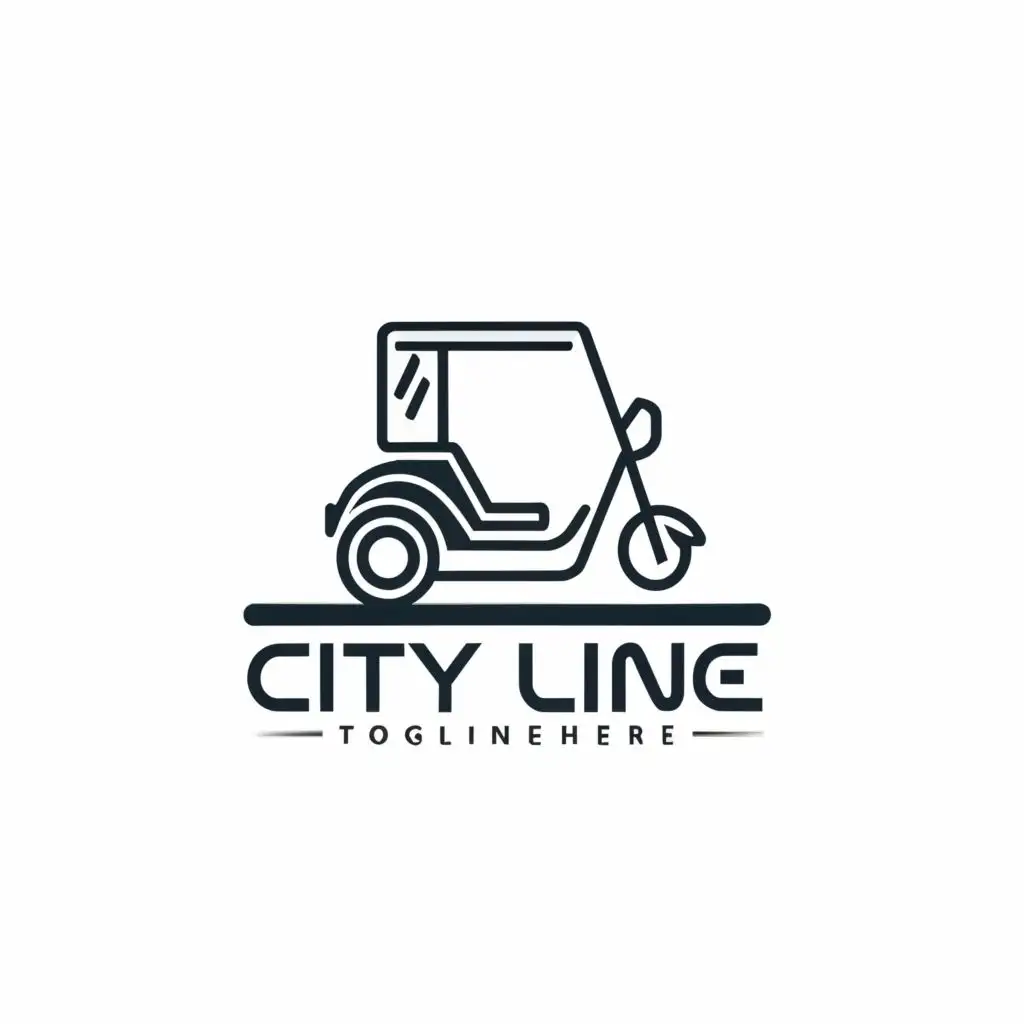 LOGO-Design-for-City-Line-E-Rickshaw-Dynamic-Typography-in-Automotive-Industry