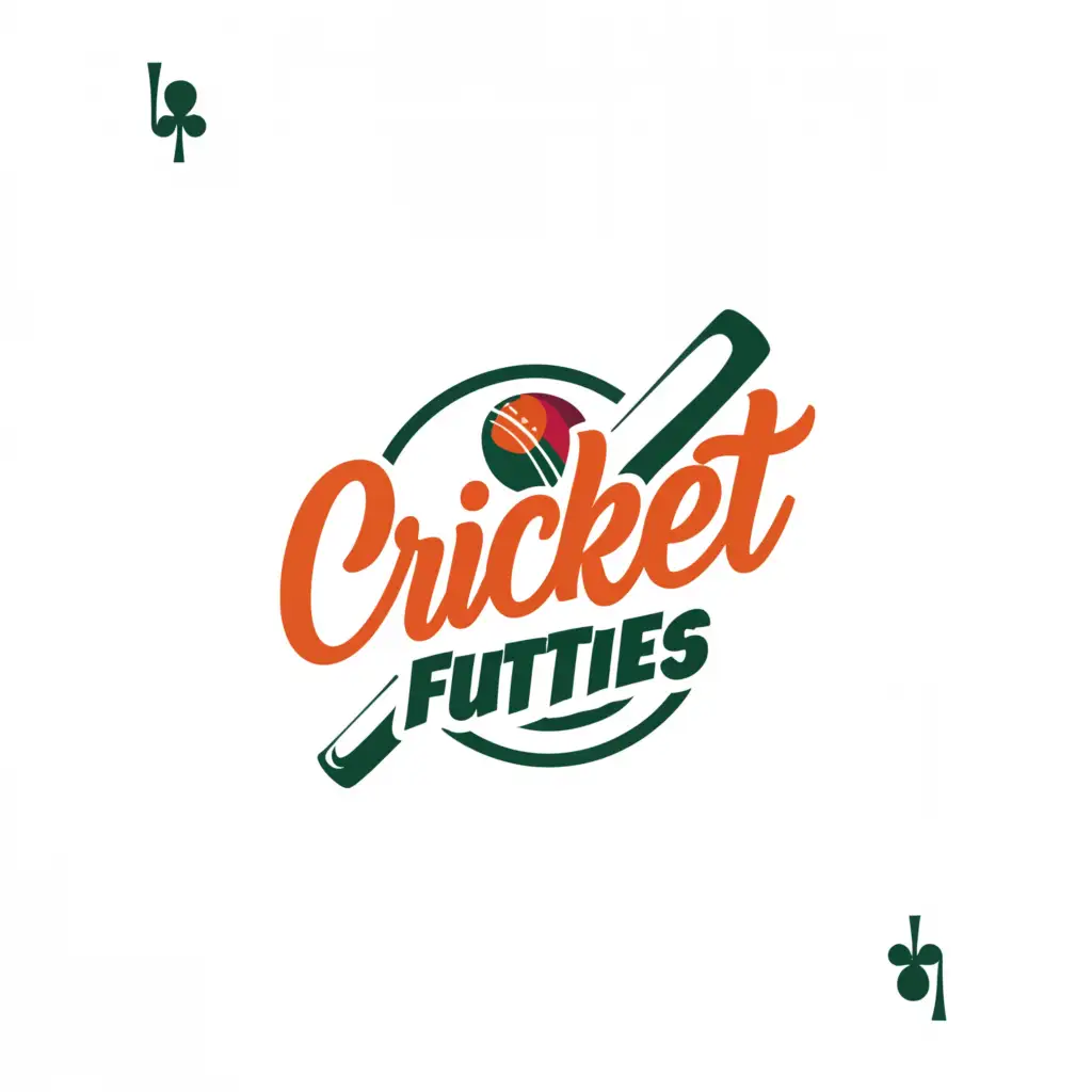 a logo design,with the text "Cricket Futties", main symbol:Cricket Cards,Moderate,clear background