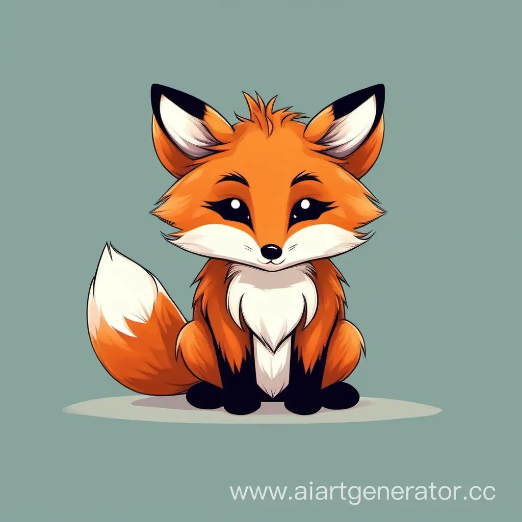 Adorable-SadFaced-Fox-Sitting-Gently