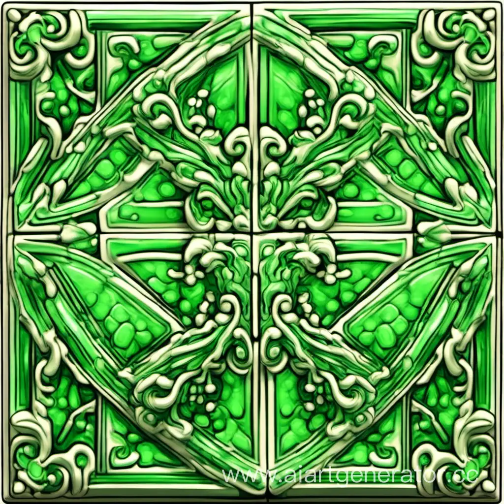 Vibrant-Green-Pixel-Art-Tiles-Abstract-Digital-Mosaic