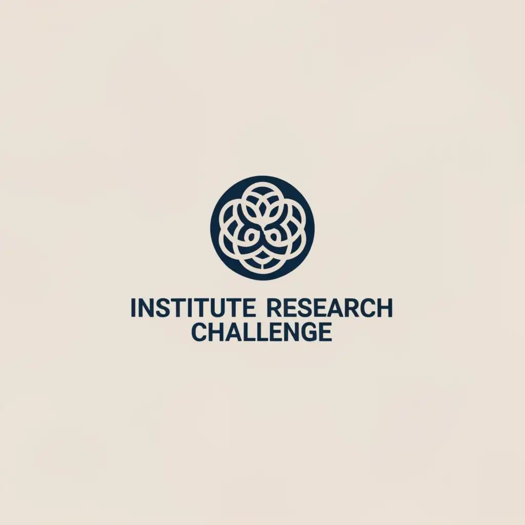 a logo design,with the text "Institute Research Challenge", main symbol:CFA Society Logo, round,Minimalistic,be used in Finance industry,clear background