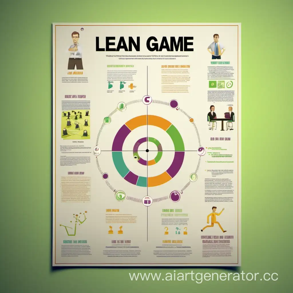 lean game poster for a presentation in the university