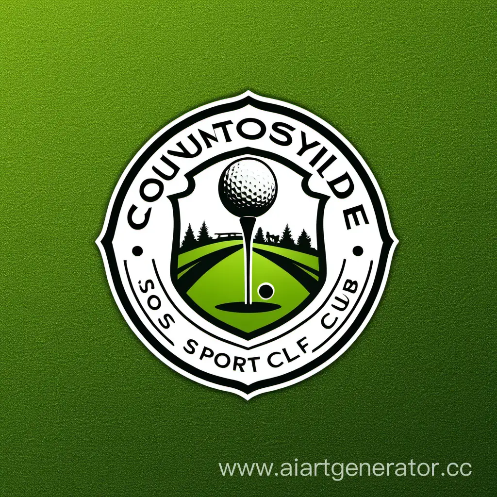 логотип для загородного спортивного клуба простой гольф 