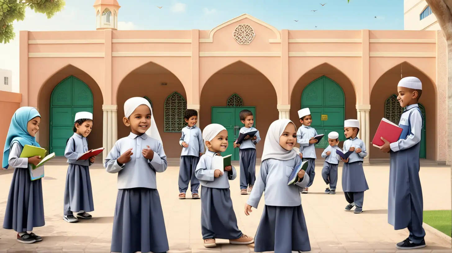 Islamic School For Kids
Kids at the yard of the school