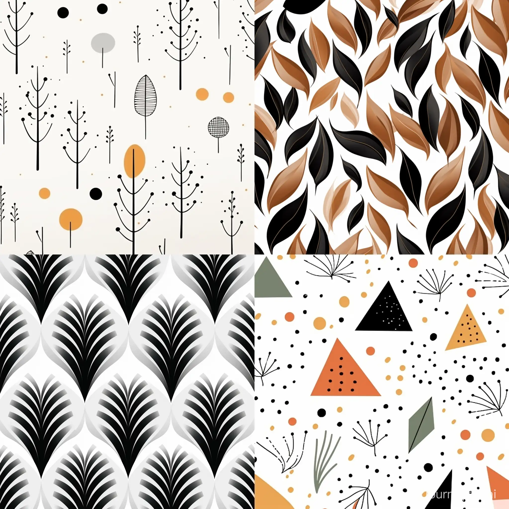minimalistic pattern for packaging, in vector style
