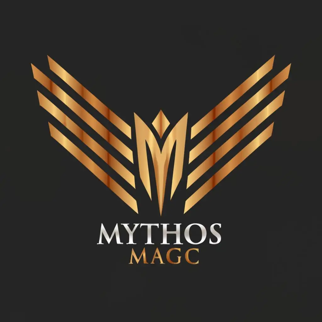 a logo design,with the text "Mythos Magic", main symbol:wing, M, Y, T, H, O, S,Moderate,be used in Medical Dental industry,clear background