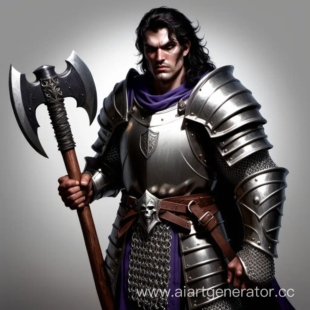Intimidating-Novice-Paladin-of-Conquest-with-Axe-and-Chainmail