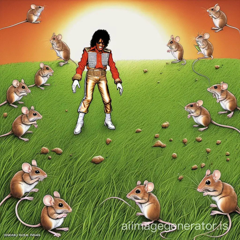  Michael Jackson,  Mars, grass, mice