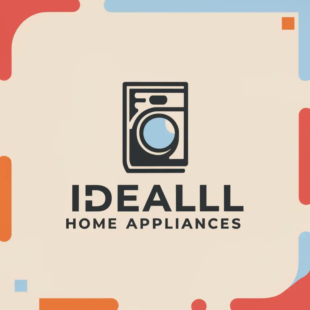 a logo design,with the text "Ideal home appliances", main symbol:Home appliances,Minimalistic,be used in Nonprofit industry,clear background