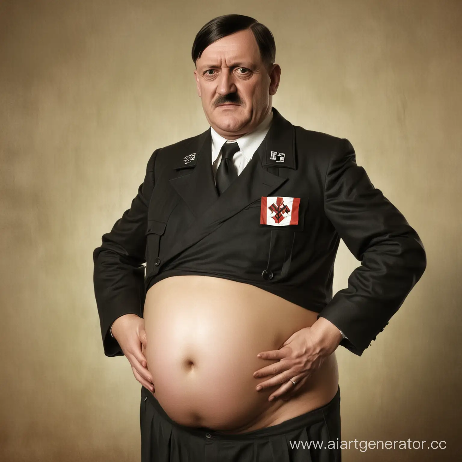 Controversial-Concept-Art-Pregnant-Hitler-Portrayed-in-Surrealistic-Style