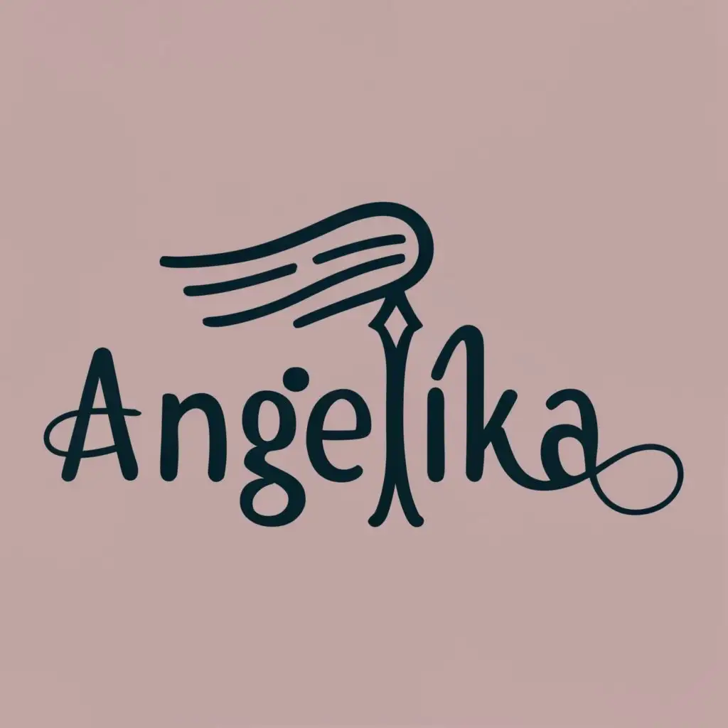 logo, Angelika, with the text "Angelika", typography, be used in Travel industry