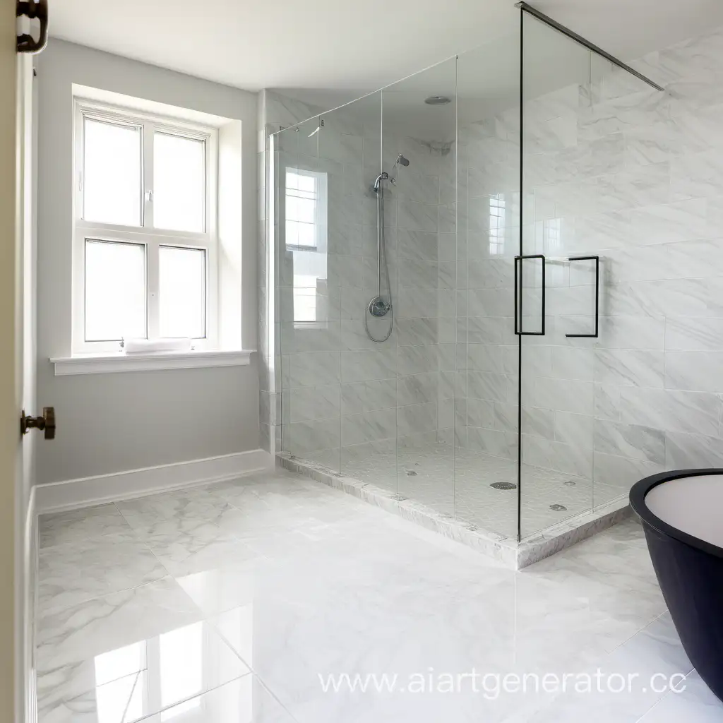 Bright-Bathroom-with-Marble-Tiled-Floor-and-Shower