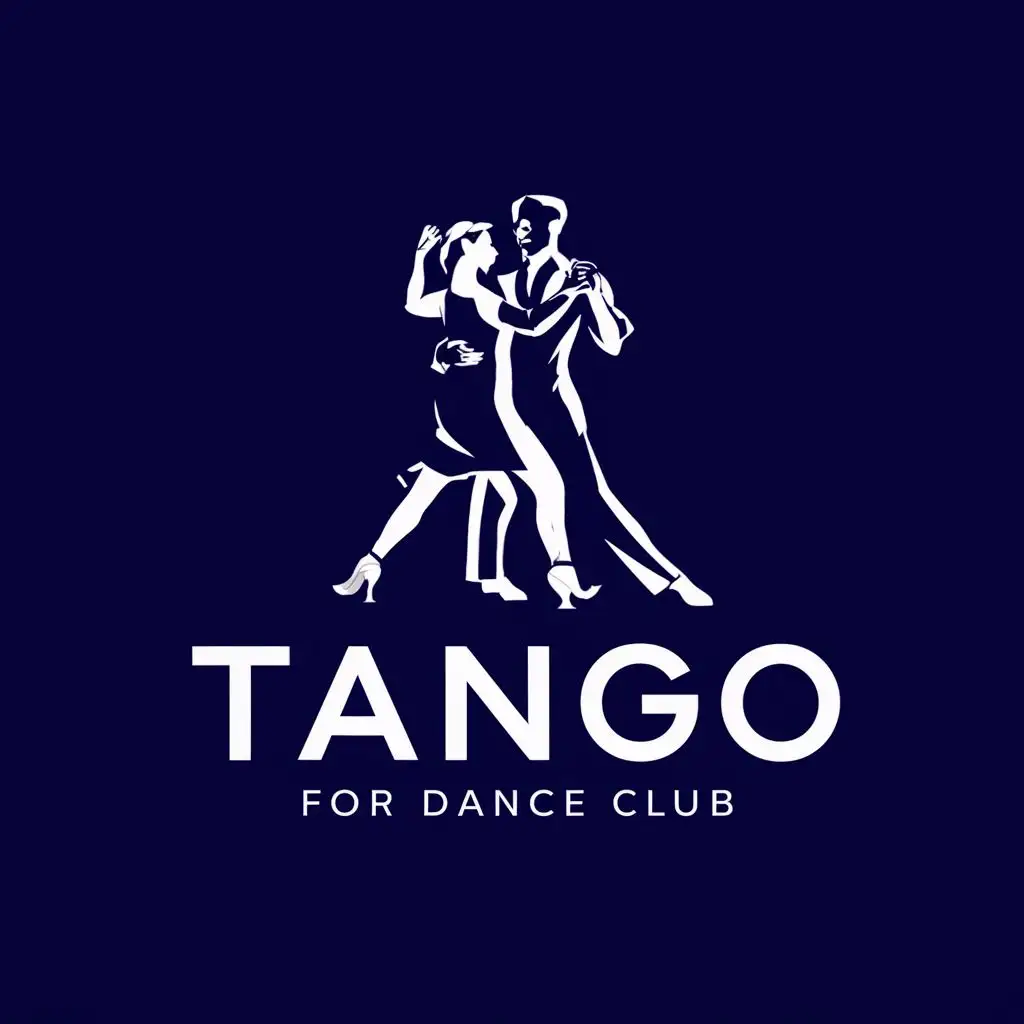 logo, Tango dance, with the text "FOR Dance Club", typography