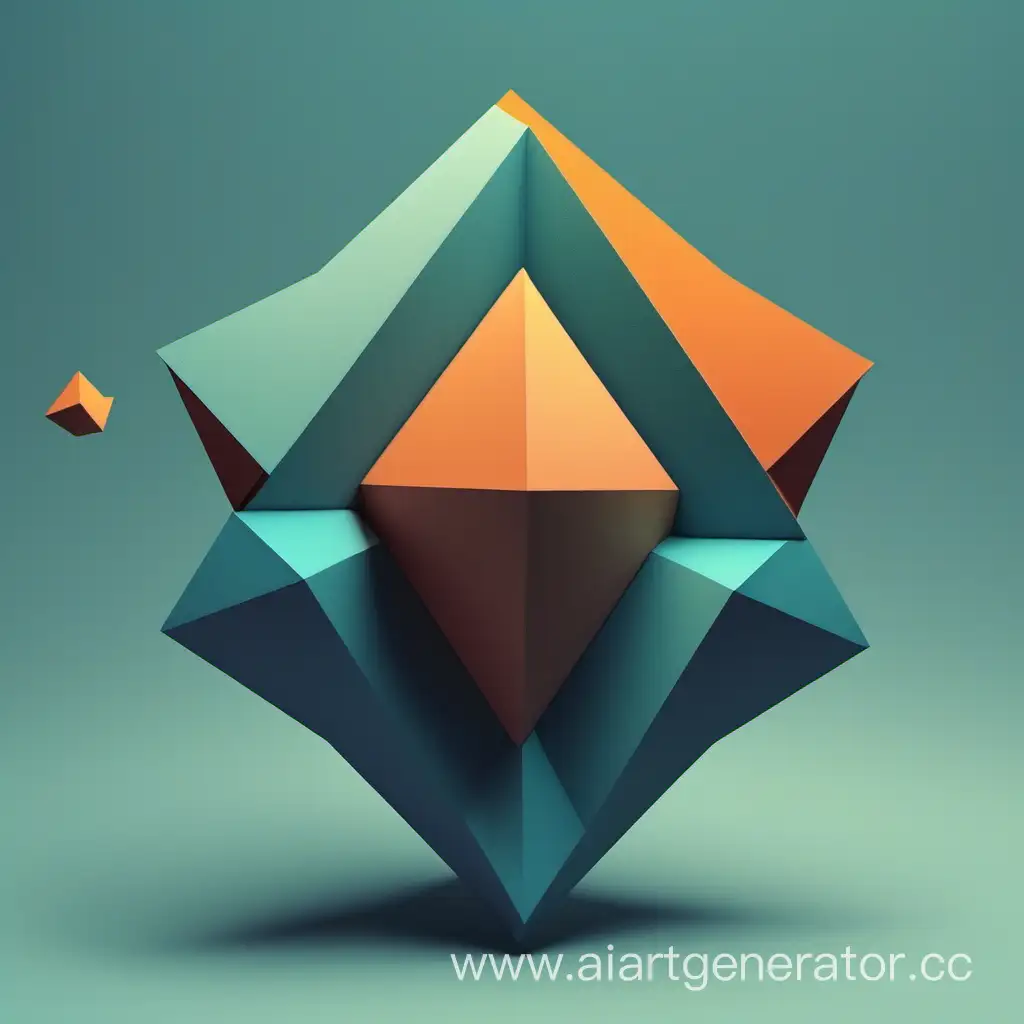 Cool static composition of geometric shapes