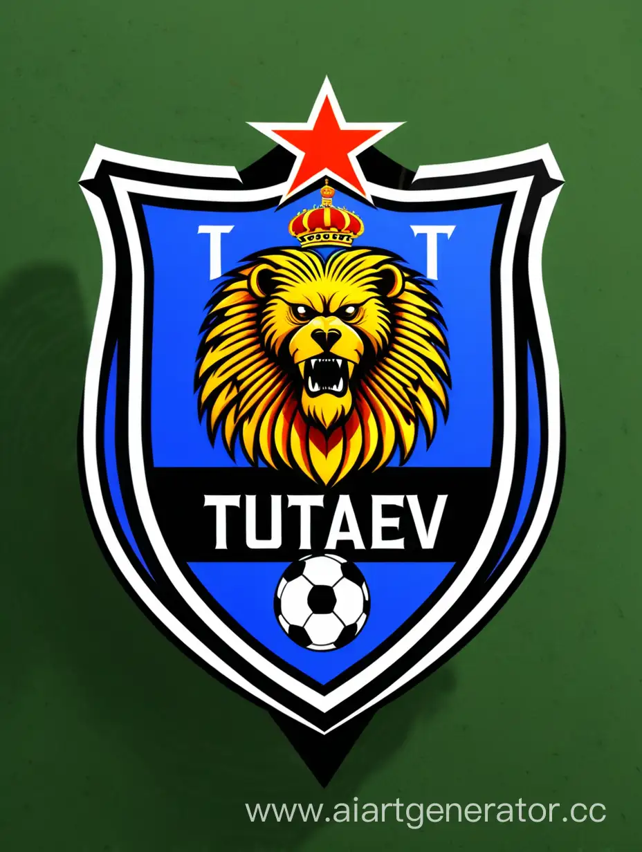эмблема для футбольного клуба с названием Tutaev